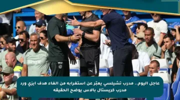 عاجل اليوم.. مدرب تشيلسي يعبّر عن استغرابه من إلغاء هدف إيزي ورد مدرب كريستال بالاس يوضح الحقيقة